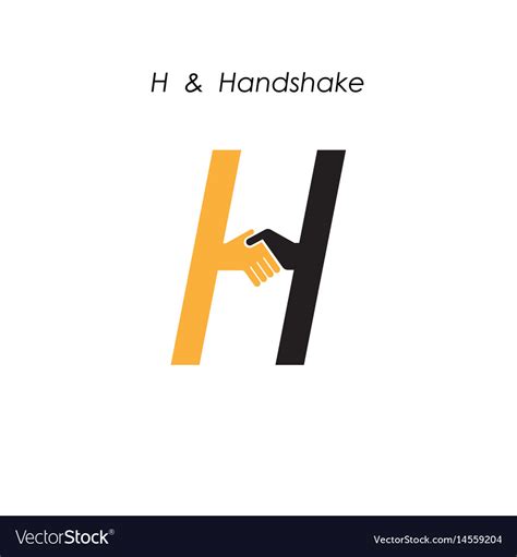 Creative H Letter Icon Abstract Logo Design Vector Image