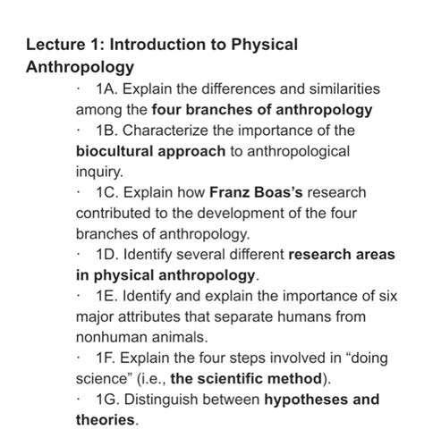 Lecture 1 Introduction To Physical Anthropology