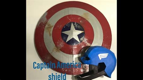 How To Make A Captain America Shield Out Of Cardboard Free Templates