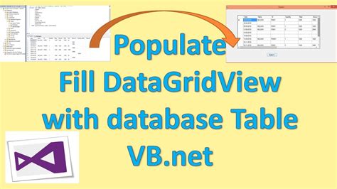 How To Populate DataGridView In Vb Net YouTube