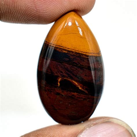 Desert Sunset Jasper Gemstone Cabochon Gemstone Pear Shape Etsy