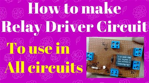 Designing transistor biasing circuits using qbasic. How to make a simple relay circuit | Relay driver using ...