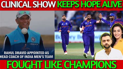 India Keep Semi Finals Hope Alive Rahul Dravid Head Coach India