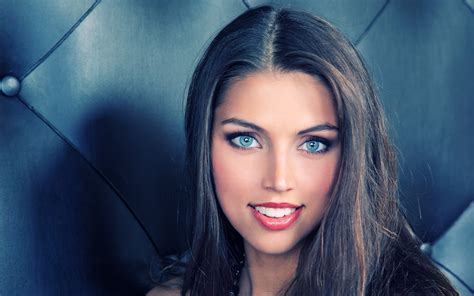 Smiling Brunette Blue Eyes Women Face Valentina Kolesnikova Wallpapers Hd Desktop And
