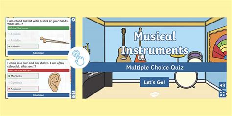 Musical Instruments Interactive Quiz