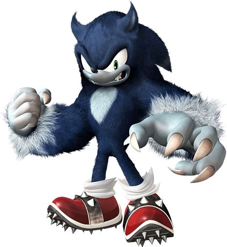 Werehog From The Official Artwork Set For Sonicunleashed Sonic