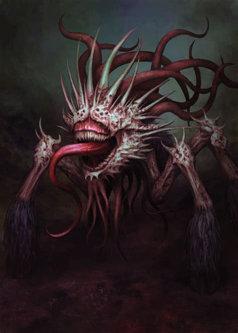 Artstation Spider Ujin Shamoney Dark Creatures Dark Fantasy Art