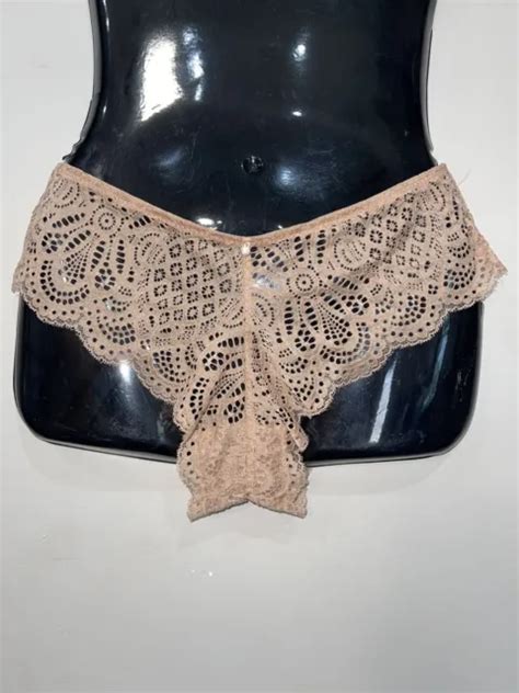 French Affair Nude Cheeky Lace Bikini Panty Underwear Sissy Knickers 6 Medium 6 00 Picclick