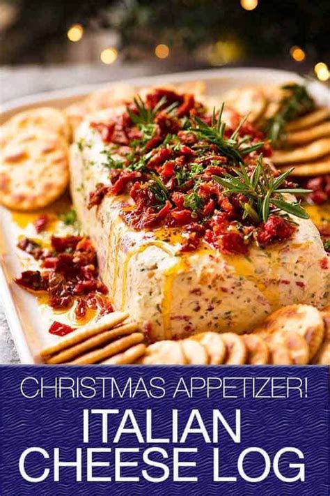 A popular dish is bruschetta with tomatoes; Christmas Appetiser - Italian Cheese Log! | Recipe ...