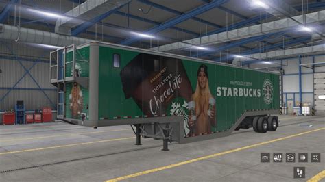 Ats Chipvan Trailer Starbucks Kindly Myers Ownership Ets Truck Skins X Skin