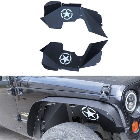 Front Inner Driving Drum Fender Liners For Jeep Wrangler Jk Jku 2007