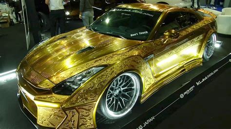 Even Among The Many Luxury Designs On Display A Gold Engraved Vehicle