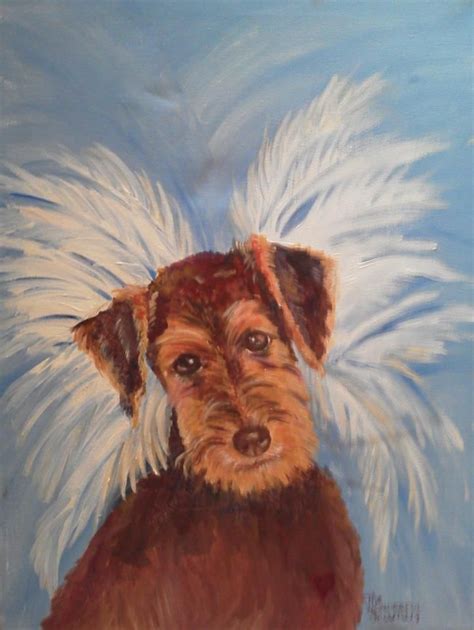 Angel Puppy Painting Art Puppies