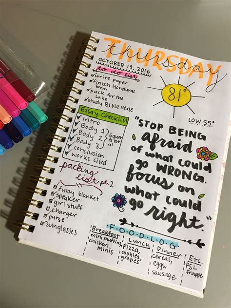 Daily Bullet Journal Layout Ideas