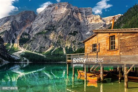 Lake Braies In South Tyrol In Summer High Res Stock Photo Getty Images