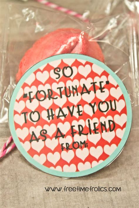 Fortune Cookie Classroom Valentine Free Printable Free Time Frolics