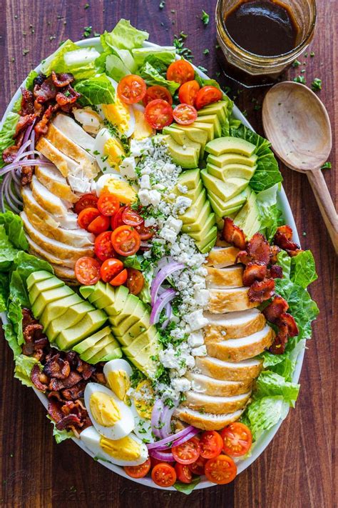 Easy Chicken Cobb Salad With The Best Cobb Salad Dressing A Protein