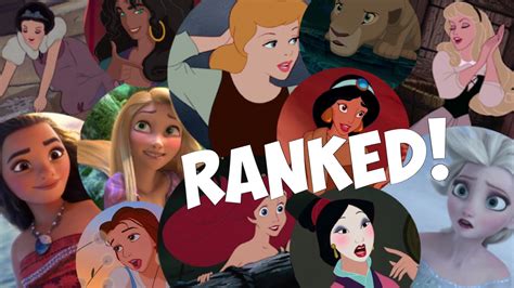 Top Disney Princess Ranking Official Youtube