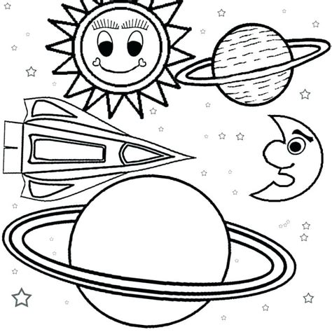 Planets Coloring Pages 100 Pieces Print Free For Kids
