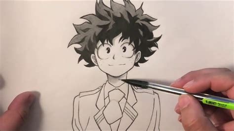 Drawing Deku Boku No Hero Academia Hey Guys I M Back With An All New