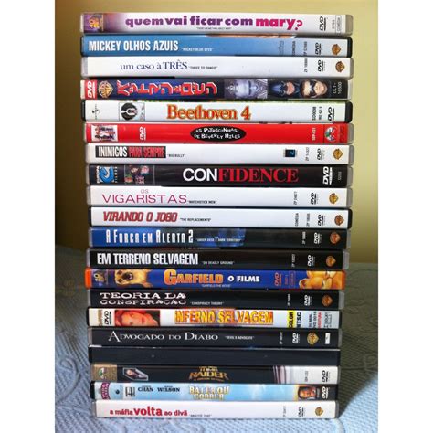 DVDs Originais Diversos Filmes Preço de cada DVD Shopee Brasil