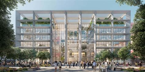 A Multi Story Courtyard Anchors New Foster Partners Designed Office
