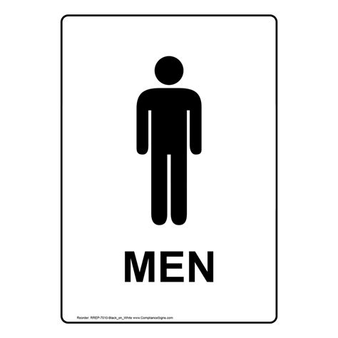 mens restroom sign printable free to download and print