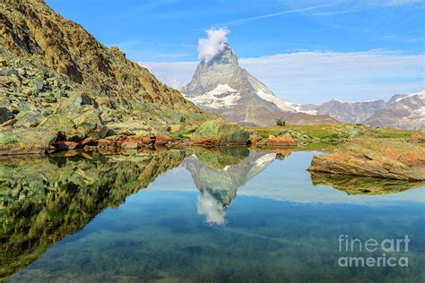 Matterhorn On Riffelsee Lake Photograph By Benny Marty Fine Art America