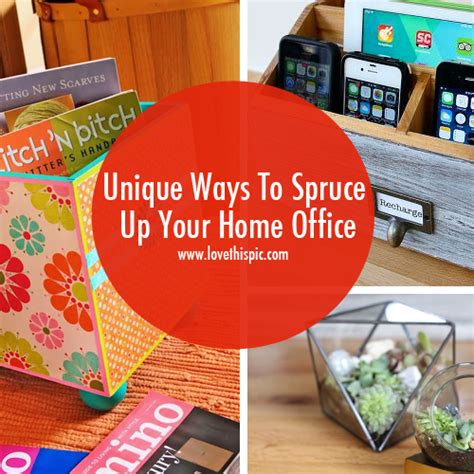 Unique Ways To Spruce Up Your Home Office