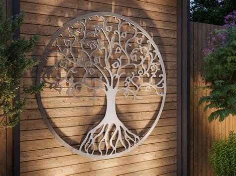Check spelling or type a new query. Tree of Life Outdoor Metal Wall Art, Large Metal Tree Wall ...