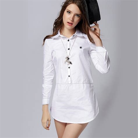 Classic White Long Sleeve Blouse Dress Pattern How To Create A Full