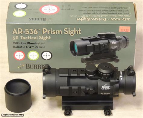 Burris Ar 536 Prism 5x Ballisticcq Reticle Tactical Red Dot Sight Nib