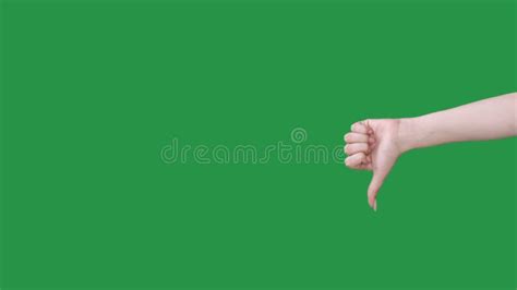 Dislike Gesture Disapproval No Hand Thumb Down Stock Footage Video Of