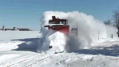 Trains Vs Snow Amazing Powerful Trains Plowing Snow Compilation Youtube