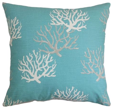 Hafwen Coastal Pillow Blue Beach Style Decorative Pillows By The