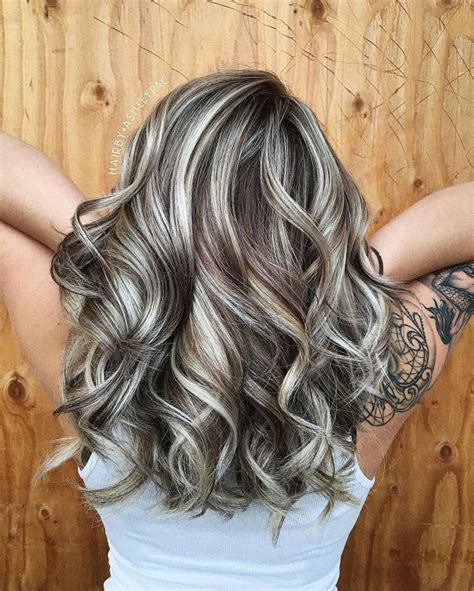 Ideas Of Gray And Silver Highlights On Brown Hair Hair Highlights
