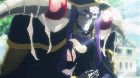 ainz hugged albedo who was crying overlord season 4 episode 3 youtube