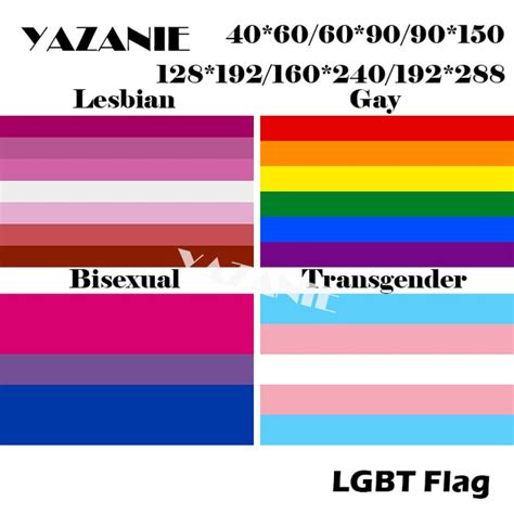 Yazanie Lgbt Flag 128192cm160240cm192288cm Lesbian Gay Bisexual