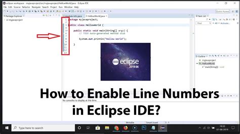 How To Enable Line Numbers In Eclipse Ide Youtube
