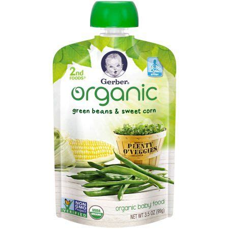 Like broccoli and green beans. (4 Pack) Gerber Organic 2nd Foods Baby Food, Green Beans ...
