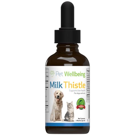 Pet Wellbeing Natural Cat Liver Disease Support Milk Thistle 2oz