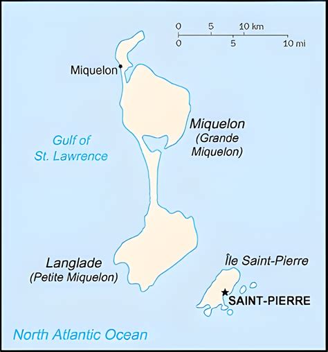 Les Principales îles De Saint Pierre Et Miquelon