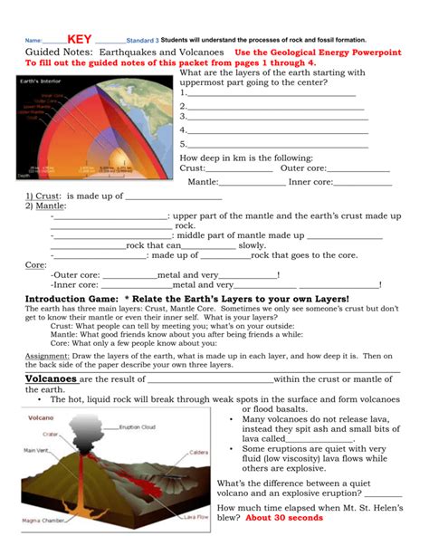 Earthquake And Volcano Worksheet Kid Worksheet Printable