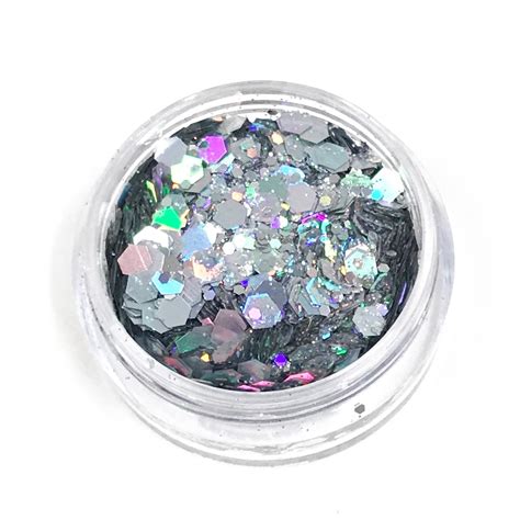 Superstar Chunky Glitter Laser Silver 8ml Diamond Fx Canada