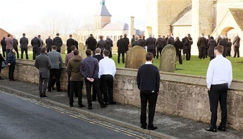 Pictures Mourners Line Streets At Funeral Of Andrew Arnell Teesside Live