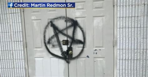 Police Vandals Spray Paint Satanic Graffiti On 3 Suffolk County