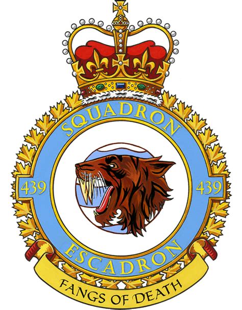 No 439 Squadron, Royal Canadian Air Force - Coat of arms (crest) of No 439 Squadron, Royal ...