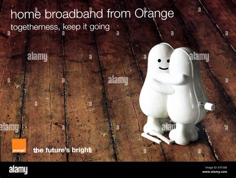 2000s Uk Orange Magazine Advert Stock Photo Alamy
