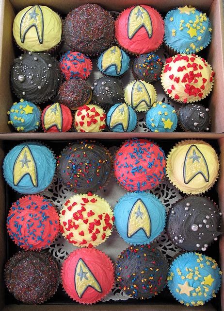 Star Trek Cupcakes Star Trek Birthday Star Trek Party Star Trek Theme