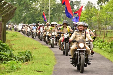 Assam Police Kicks Off Bike Rally To Acknowledge Prestigious President
